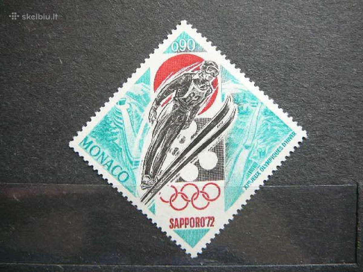Olimpines ziemos Monakas 1972 Mnh mn1037