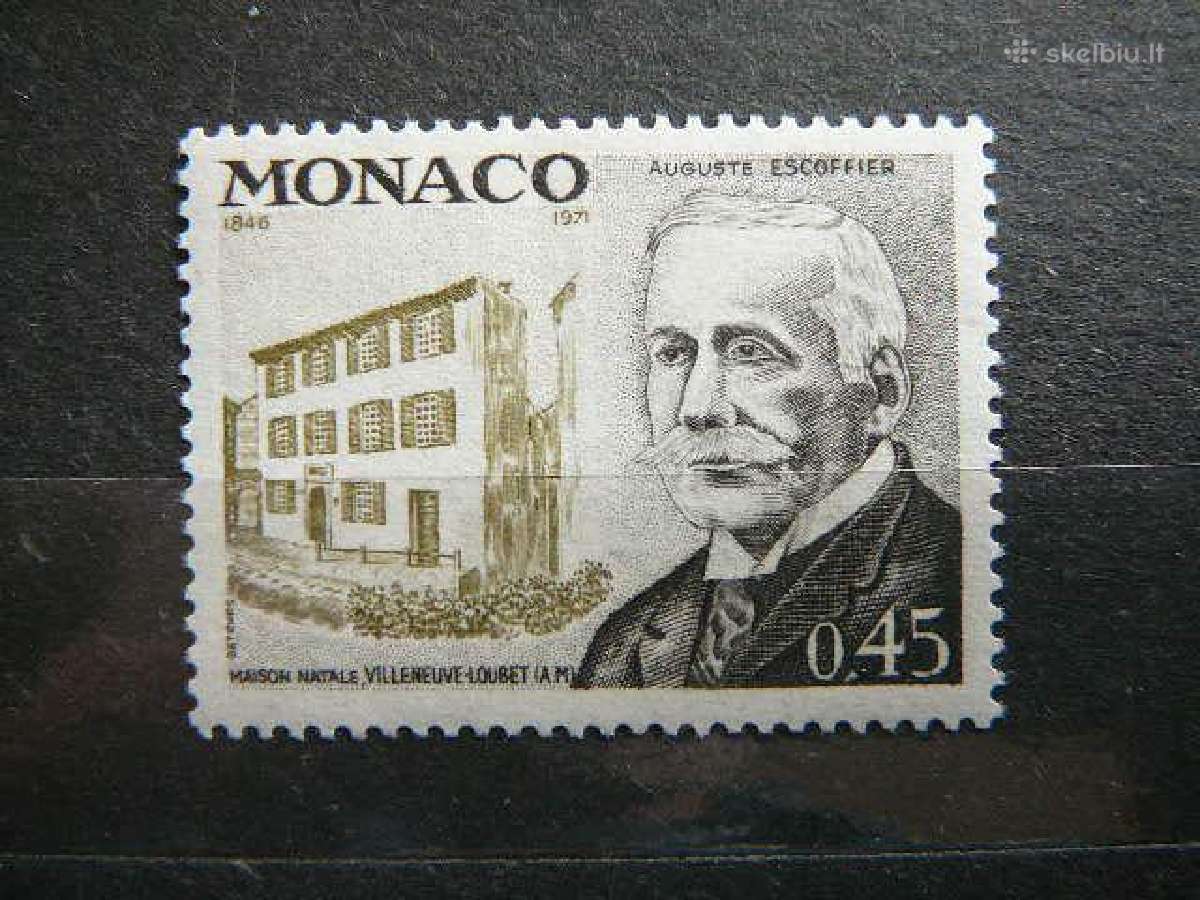 Virtuvės sefas Monakas 1972 Mnh mn1058