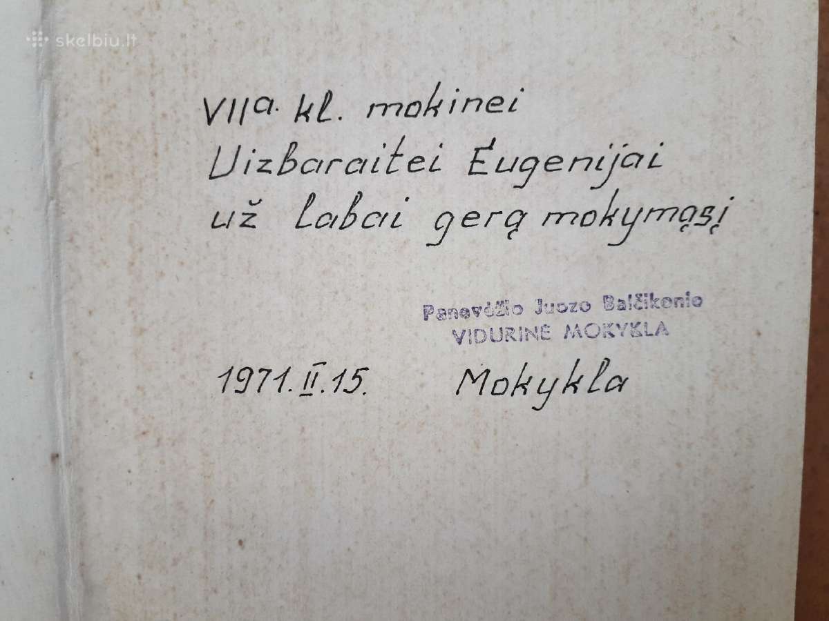 Knyga su Balčikonio vardo mokyklos antspaudu - nuotraukos Nr. 3