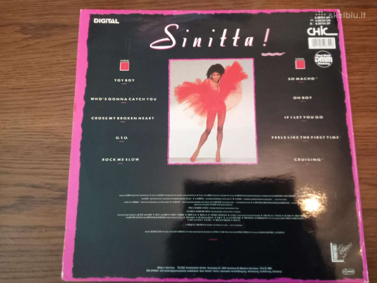 Sinitta - Sinitta ! plokštelė - nuotraukos Nr. 2