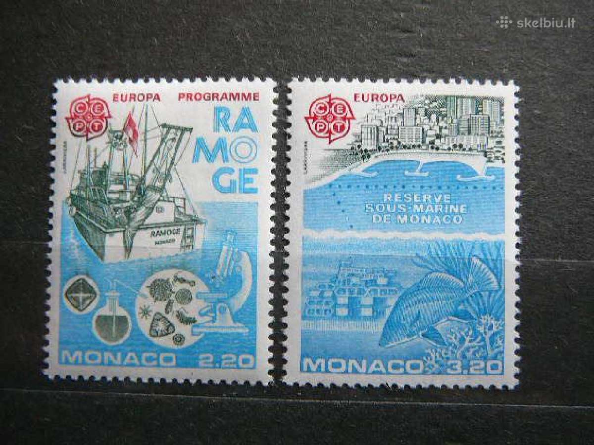 Europa Laivai Zuvys Monakas 1986 Mnh mn1746