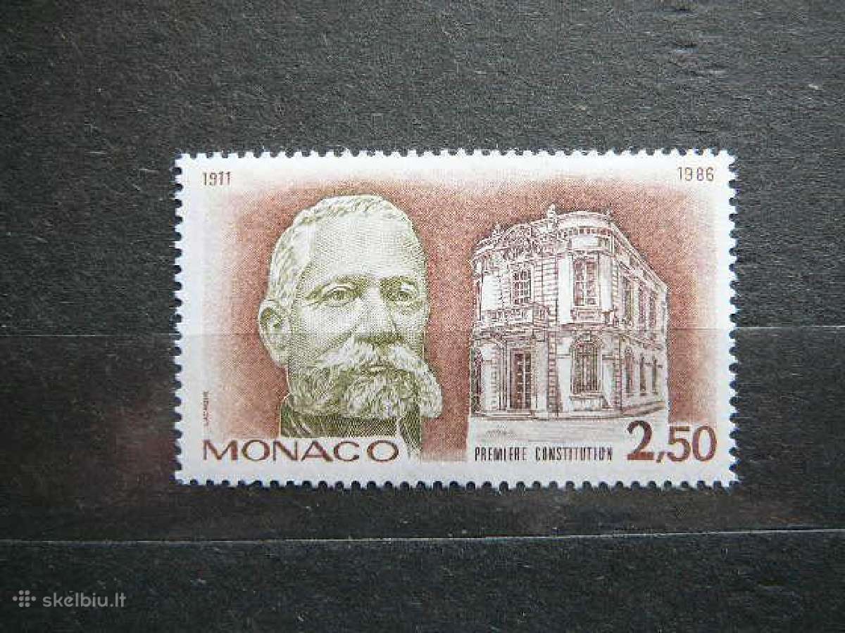 Princas Architektura Monakas 1986 Mnh mn1757