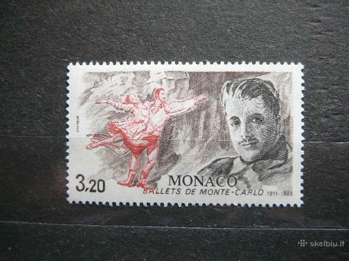 Baletas Monakas 1986 Mnh mn1758