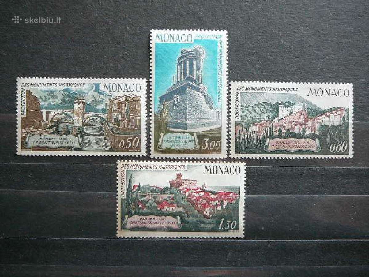 Paminklai Monakas 1971 Mnh mn1001