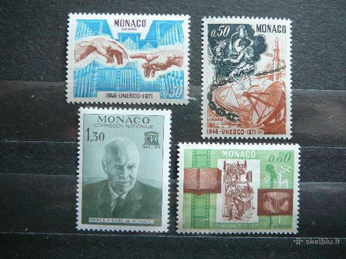 Daile Unesco Monakas 1971 Mnh mn1005