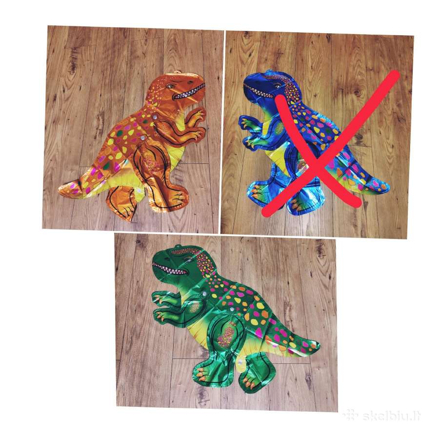 Labai gražus dinozauras balionas 3D