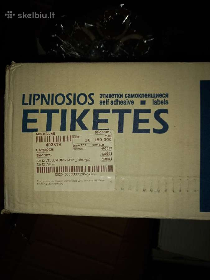 Lipnios kainų etiketės - nuotraukos Nr. 2