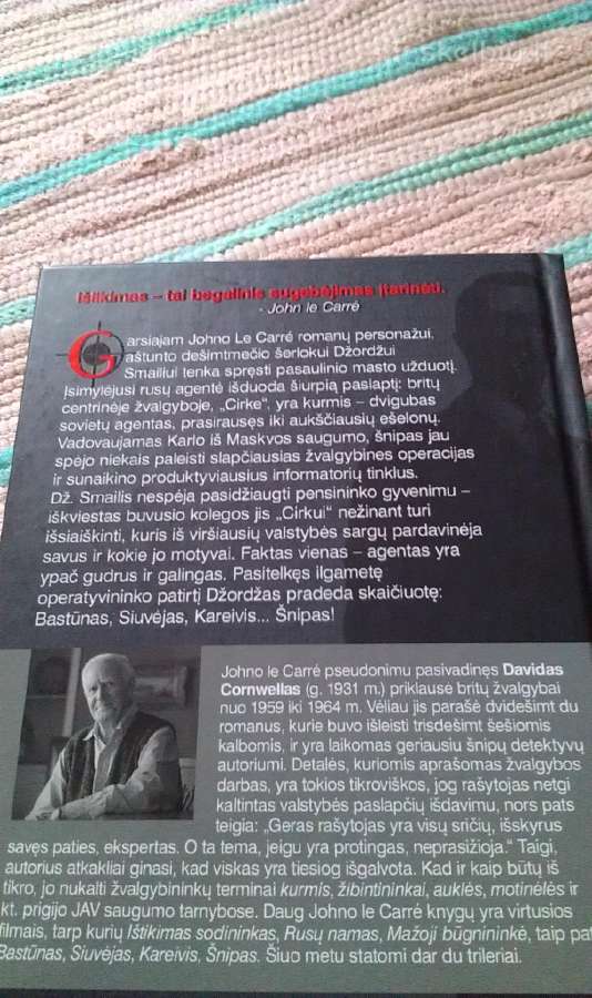Bastūnas, siuvėjas, kareivis, šnipas John le Carre - nuotraukos Nr. 2
