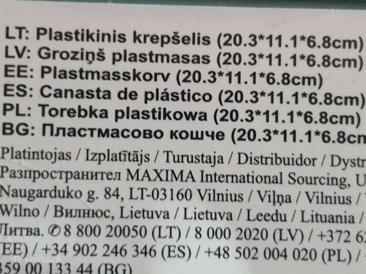Plastikiniai krepšeliai - nuotraukos Nr. 7
