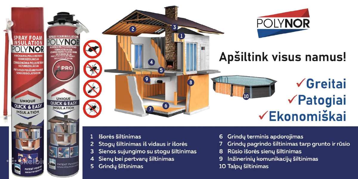 Polynor pro poliuretano putos - nuotraukos Nr. 3