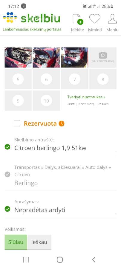 Opel sintra - nuotraukos Nr. 11