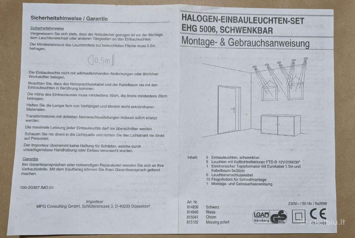 Įleidžiami halogenai - nuotraukos Nr. 7