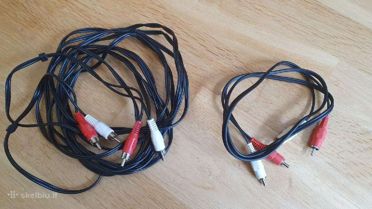 Audio laidai 2xrca-2xrca