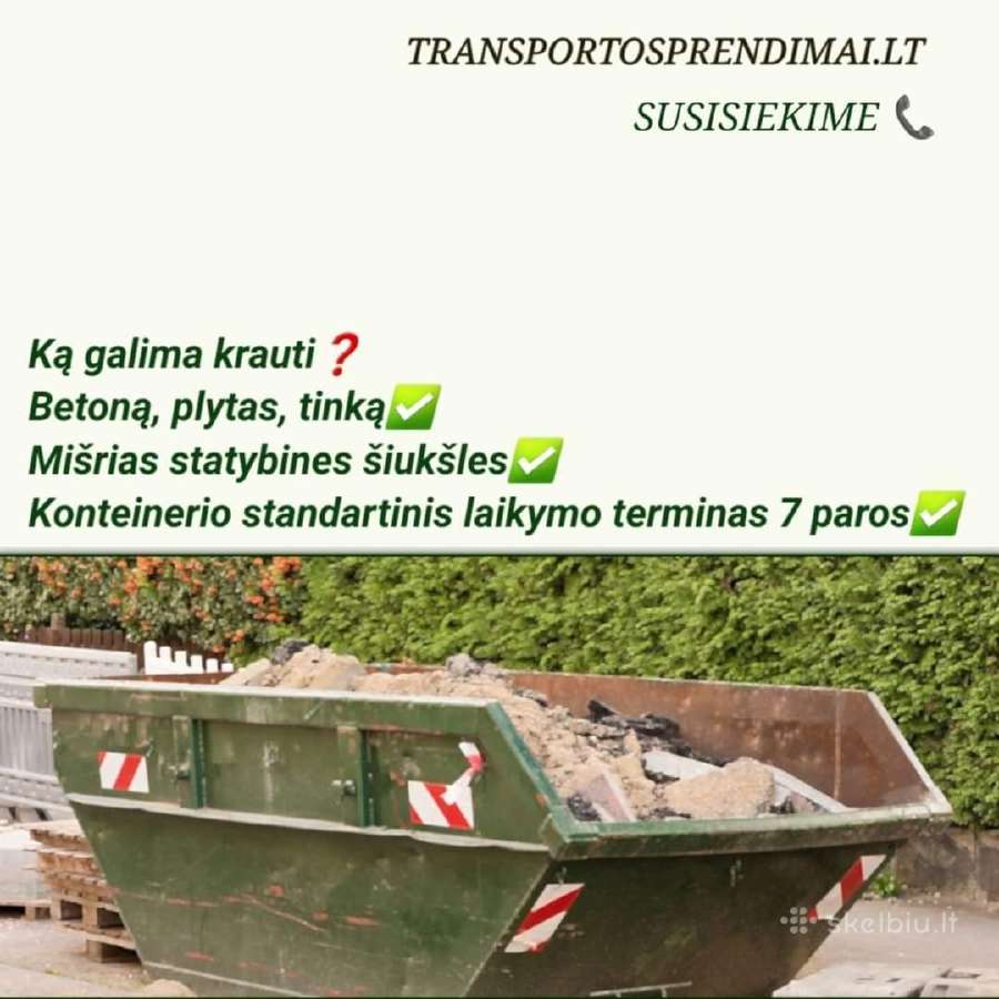 Statybinių konteinerių nuoma atliekoms - nuotraukos Nr. 10