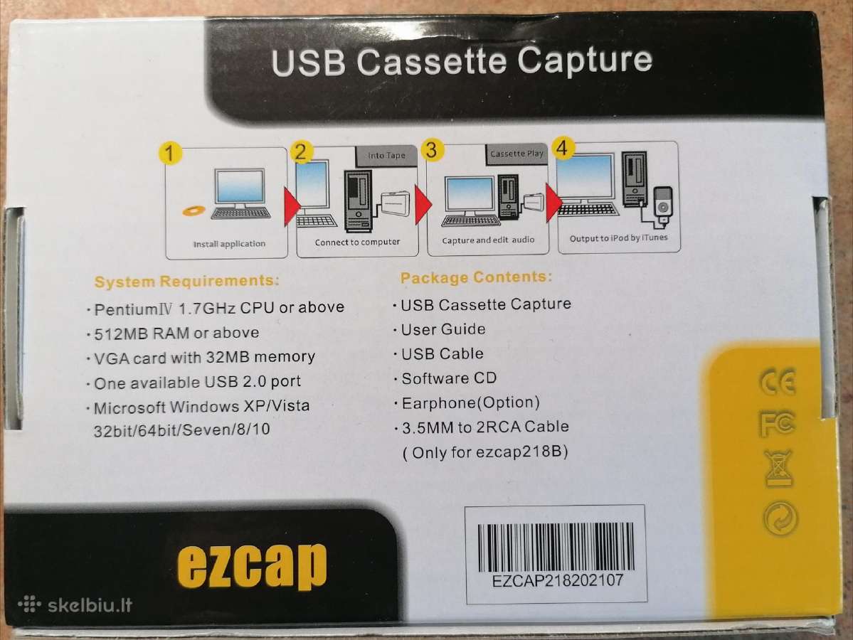 Parduodamas Audio Kasečių Usb Mp3 Konverteris