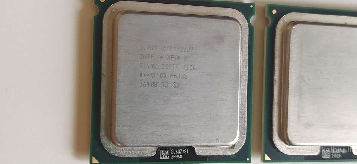 Intel Xeon procesoriai E5335 E5310 RAM 4gb 1gb - nuotraukos Nr. 4