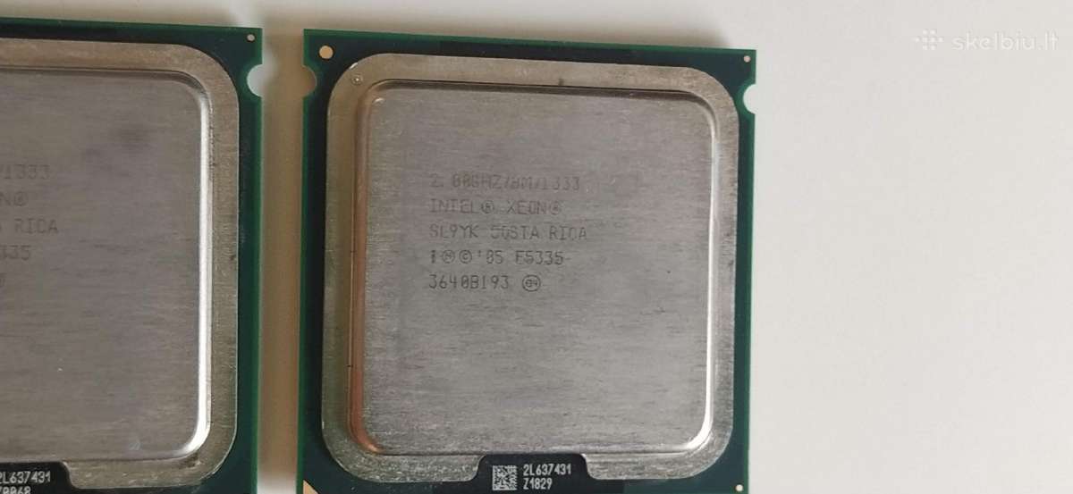 Intel Xeon procesoriai E5335 E5310 RAM 4gb 1gb - nuotraukos Nr. 5