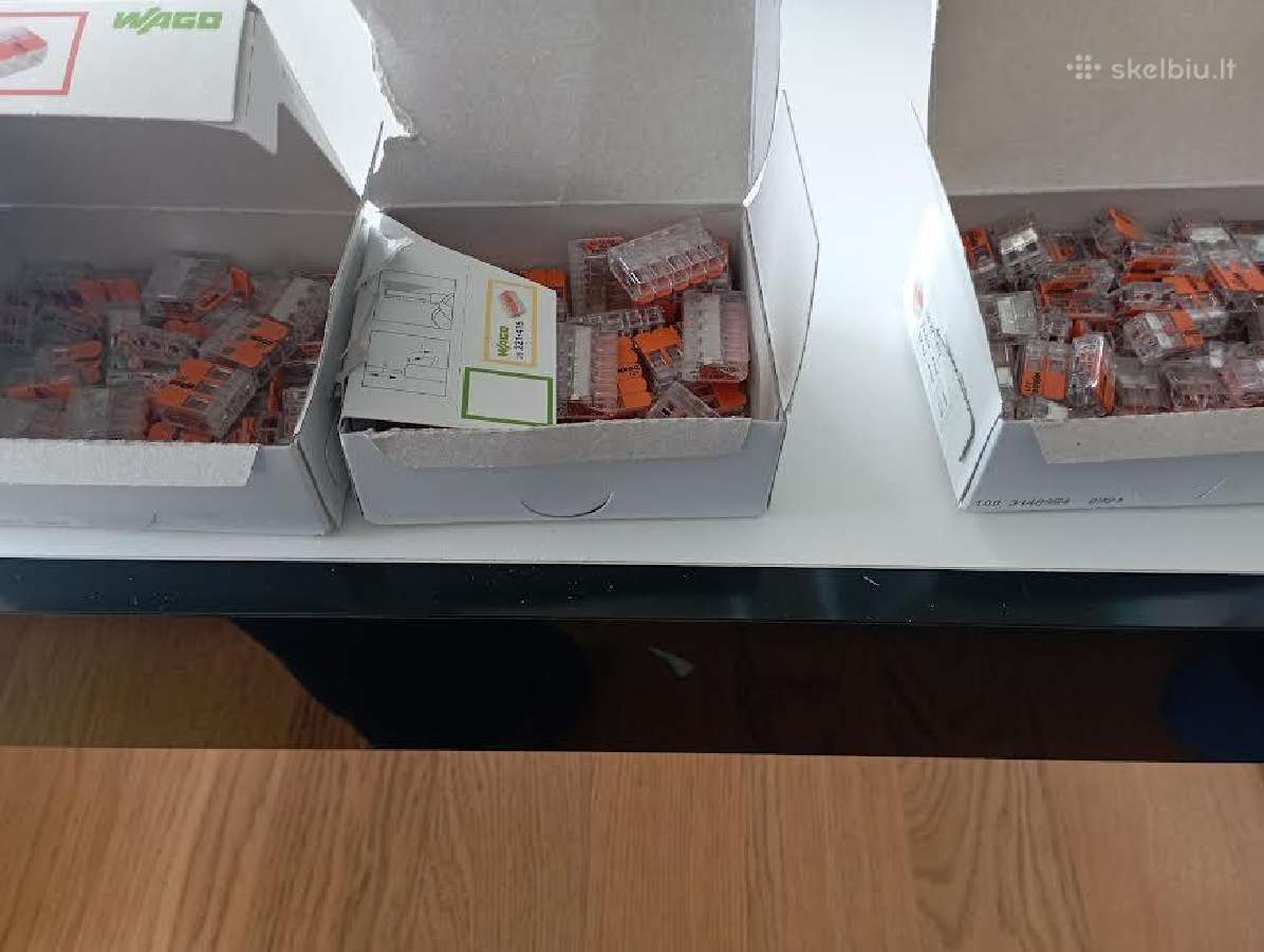 Wago jungtys,laidų kontaktinės kaladeles