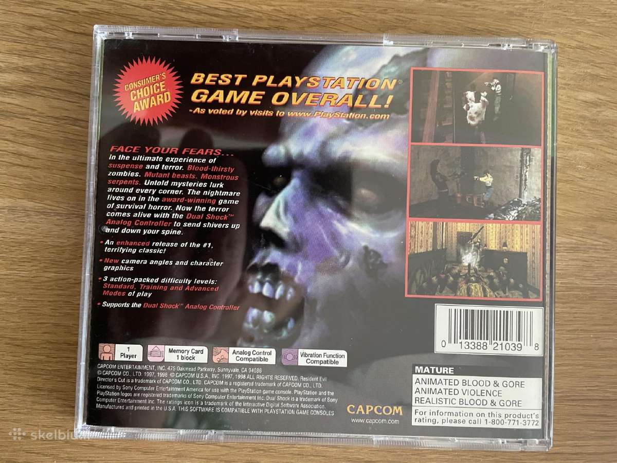 Resident evil director's cut, Ntsc U/c version - nuotraukos Nr. 2