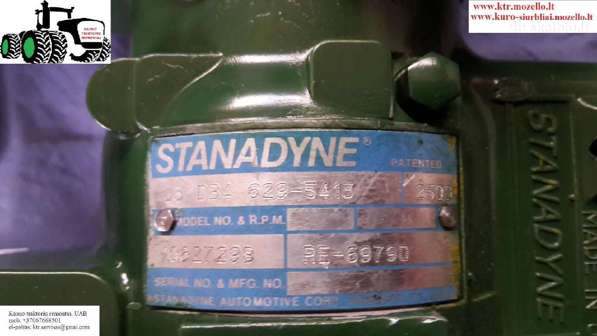 A+ John Deere kuro siurblys Stanadyne De 4629-5413 - nuotraukos Nr. 11