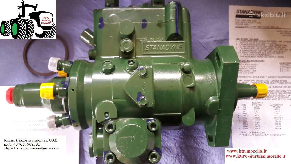 A+ John Deere kuro siurblys Stanadyne De 4629-5413 - nuotraukos Nr. 13