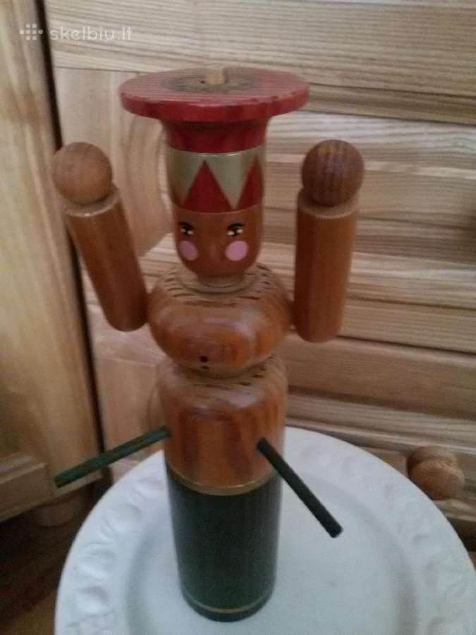 Labai senas, įdomus medinukas žaislas-dekoracija - nuotraukos Nr. 7