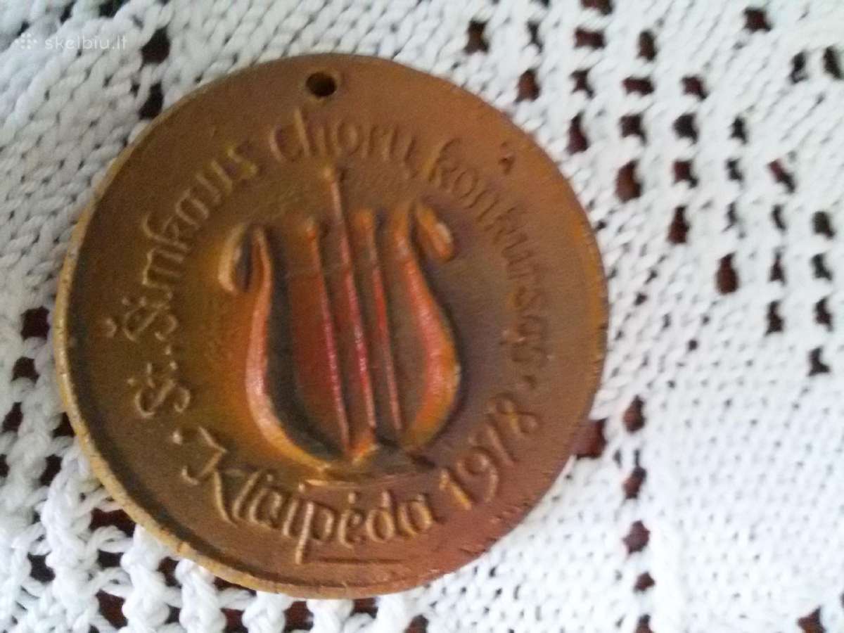 Senesnių laikų proginiai, moliniai medaliai - nuotraukos Nr. 6