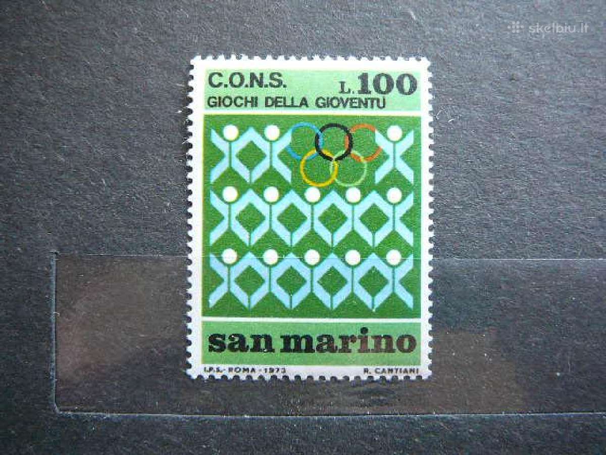Gimnastika Sportas San Marinas 1973 Mnh smr1028