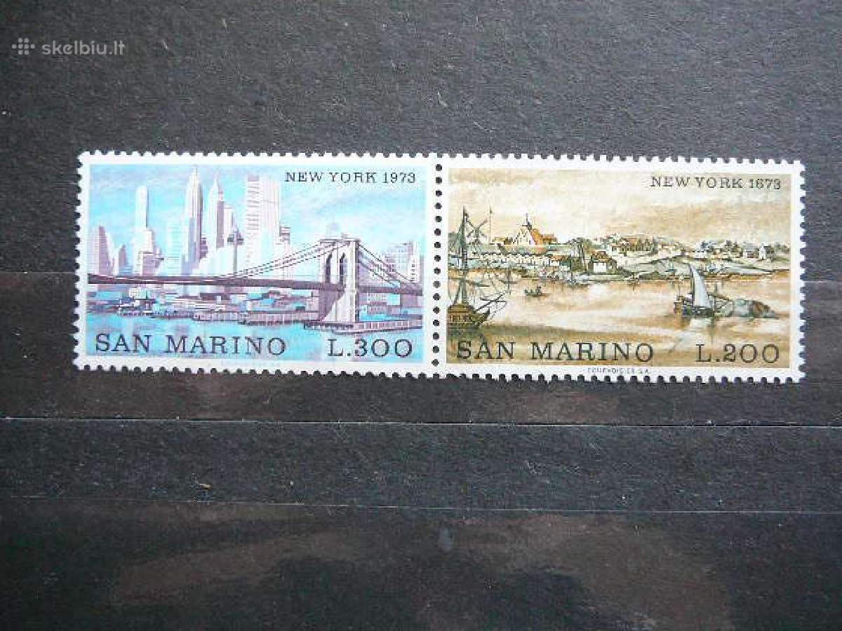 Miestai - Niujorkas San Marinas 1973 Mnh smr1025
