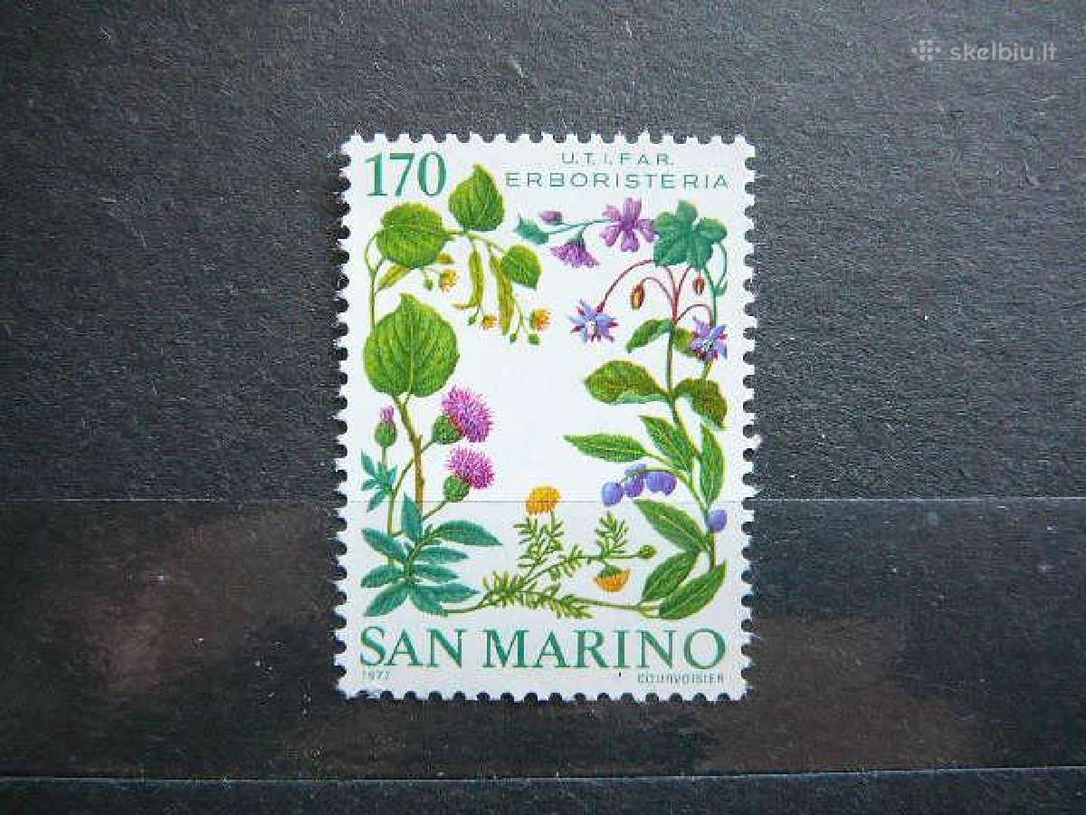 Geles Flora San Marinas 1977 Mnh smr1148