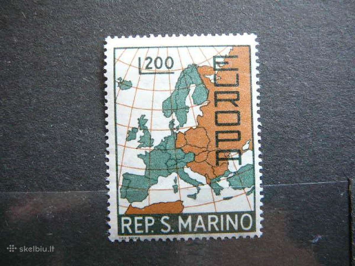 Europa - zemelapis San Marinas 1967 Mnh smr890