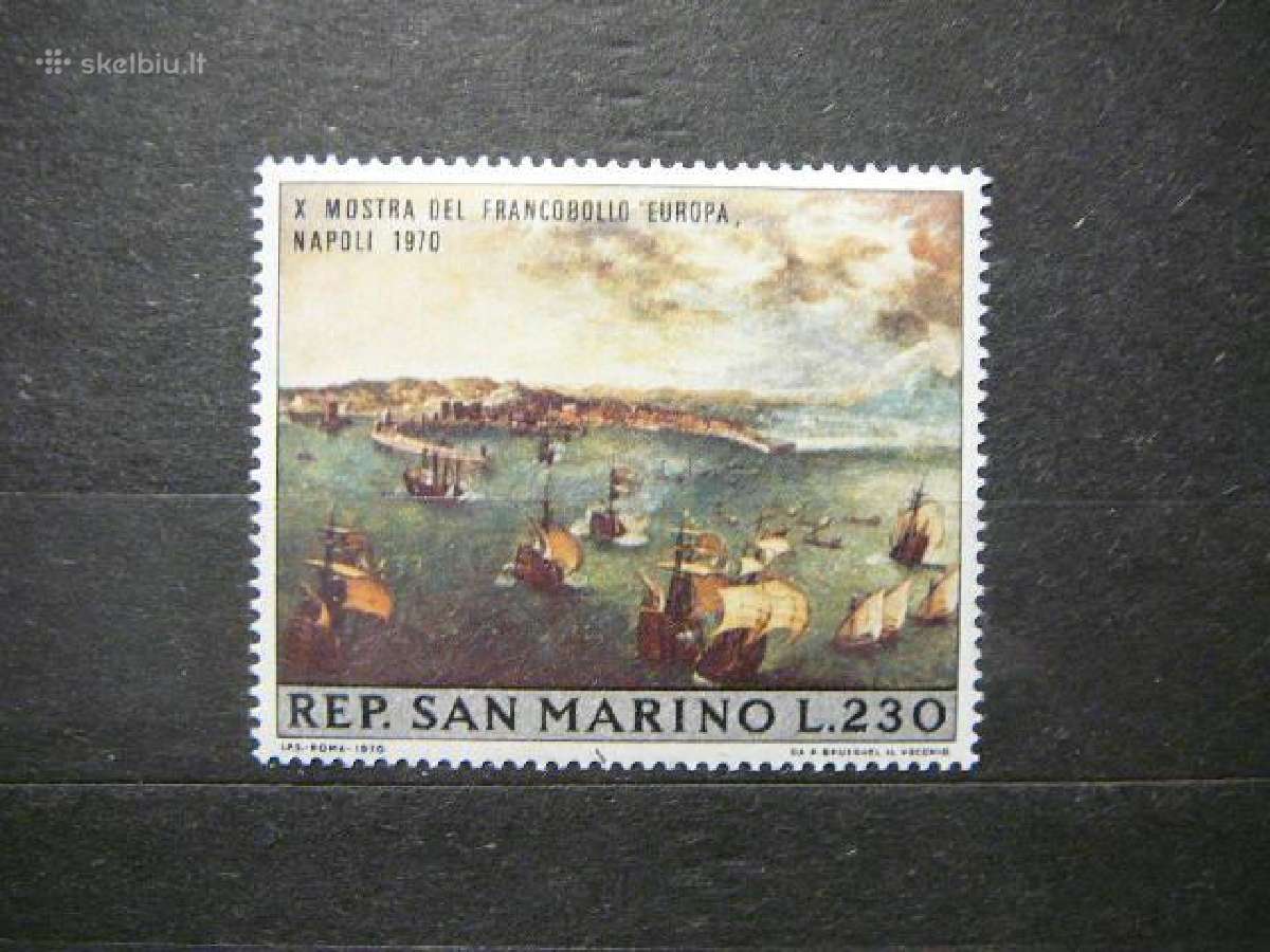 Laivai Burlaiviai San Marinas 1970 Mnh smr954