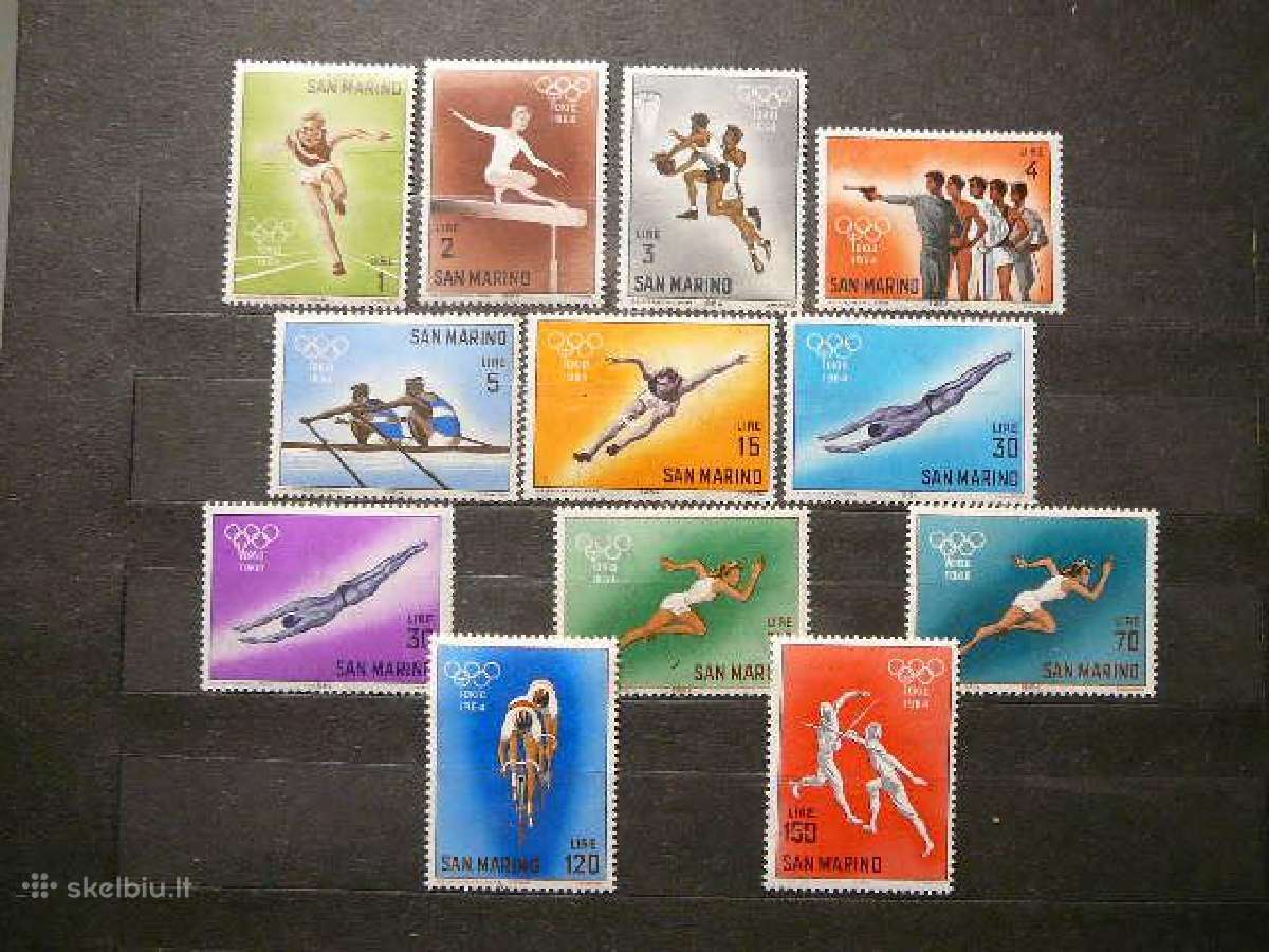 Olimpines vasaros San Marinas 1964 Mnh smr802