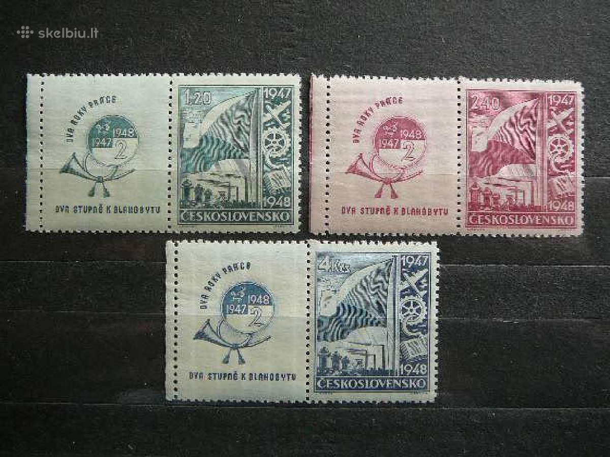 Cekoslovakija Transportas Pramone 1947 Mnh ck512