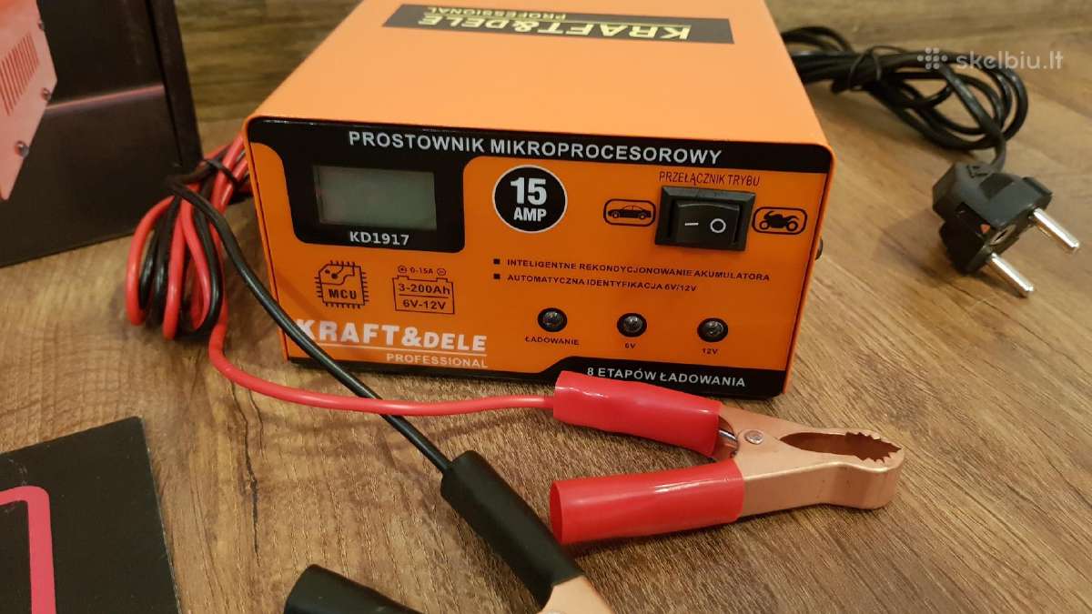 Akumuliatorių įkrovėjas užvedėjas startas! - nuotraukos Nr. 3