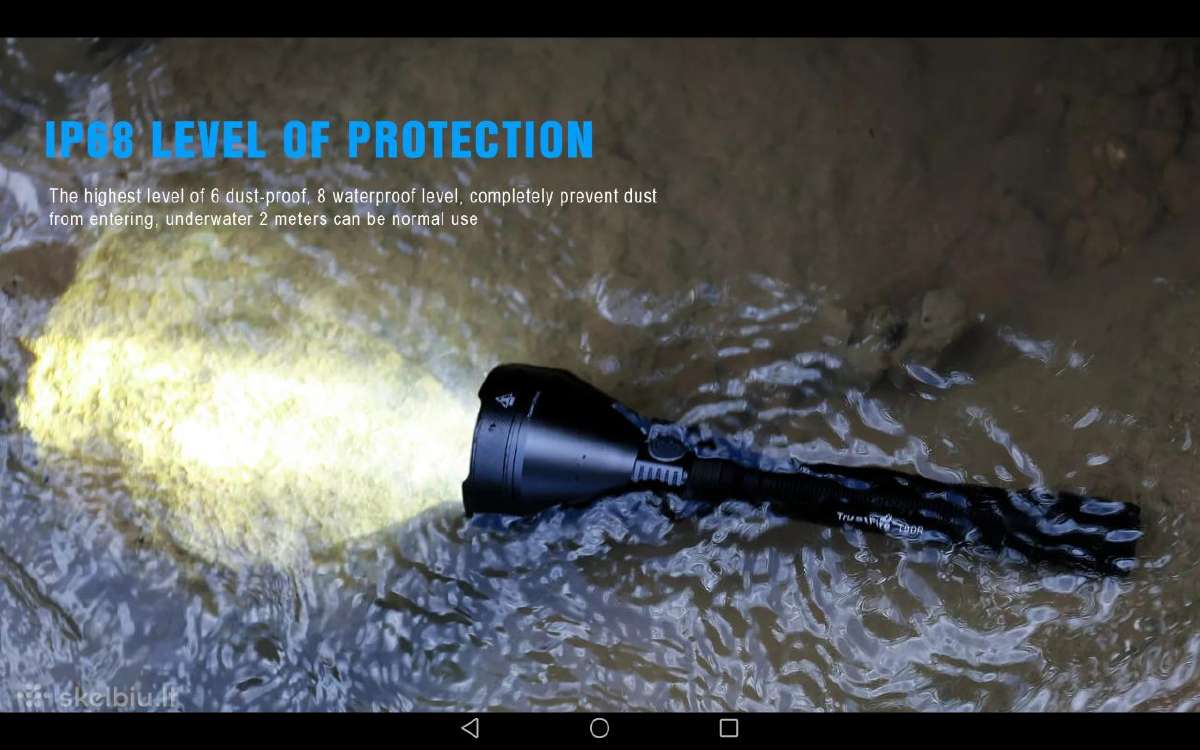 Trustfire T90r prožektorius 4800 liumenų 1600metrų - nuotraukos Nr. 9