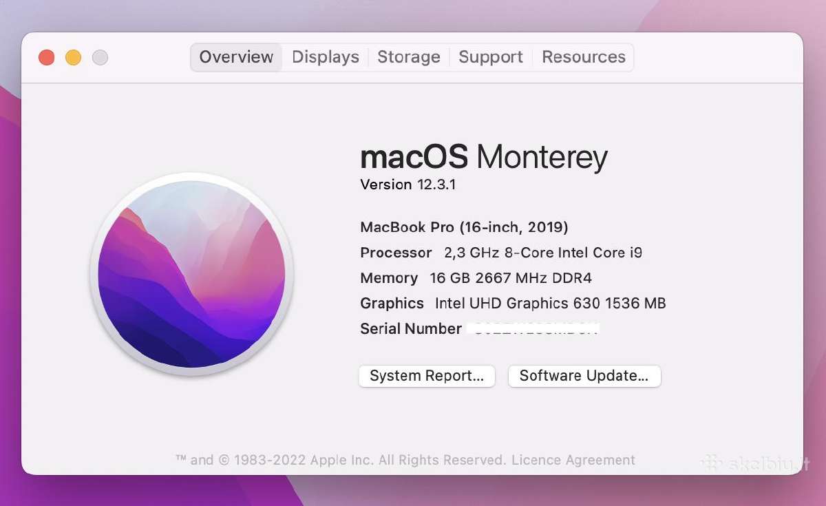 MacBook Pro (16-inch, 2019) - nuotraukos Nr. 10