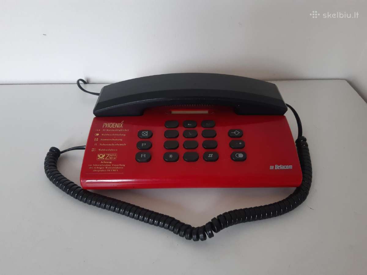 Raudonas Löwe Betacom telefonas su klavisais - nuotraukos Nr. 6
