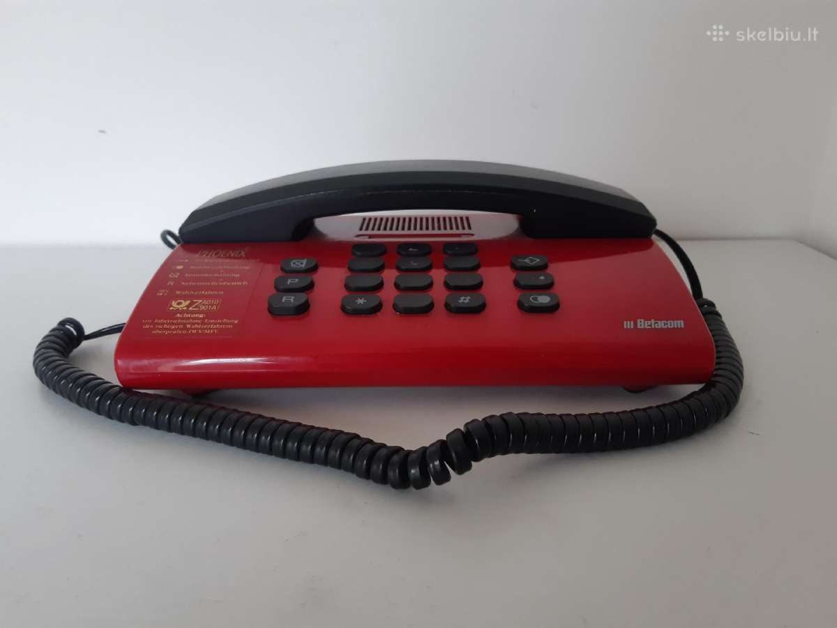 Raudonas Löwe Betacom telefonas su klavisais - nuotraukos Nr. 3