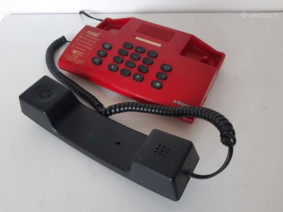 Raudonas Löwe Betacom telefonas su klavisais - nuotraukos Nr. 2