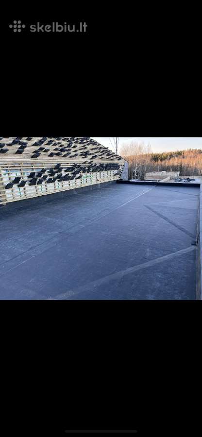 Plokščių stogų dengimas,epdm danga - nuotraukos Nr. 3
