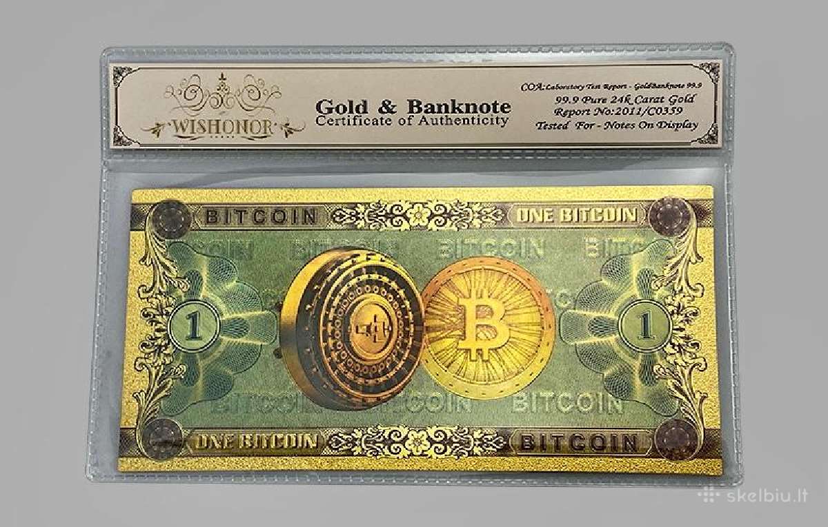Bitcoin banknotai (suvenyriniai) - nuotraukos Nr. 2