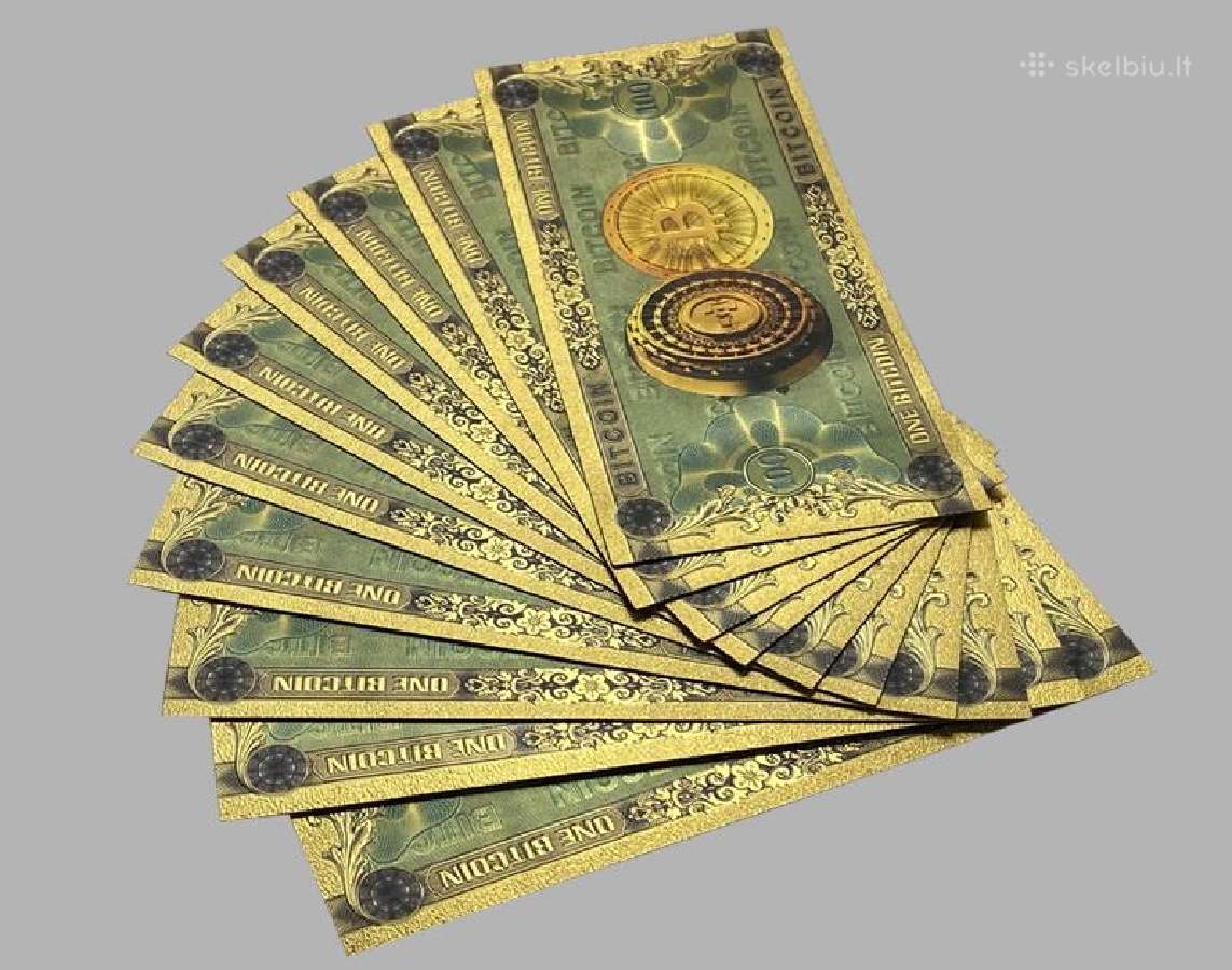 Bitcoin banknotai (suvenyriniai) - nuotraukos Nr. 3