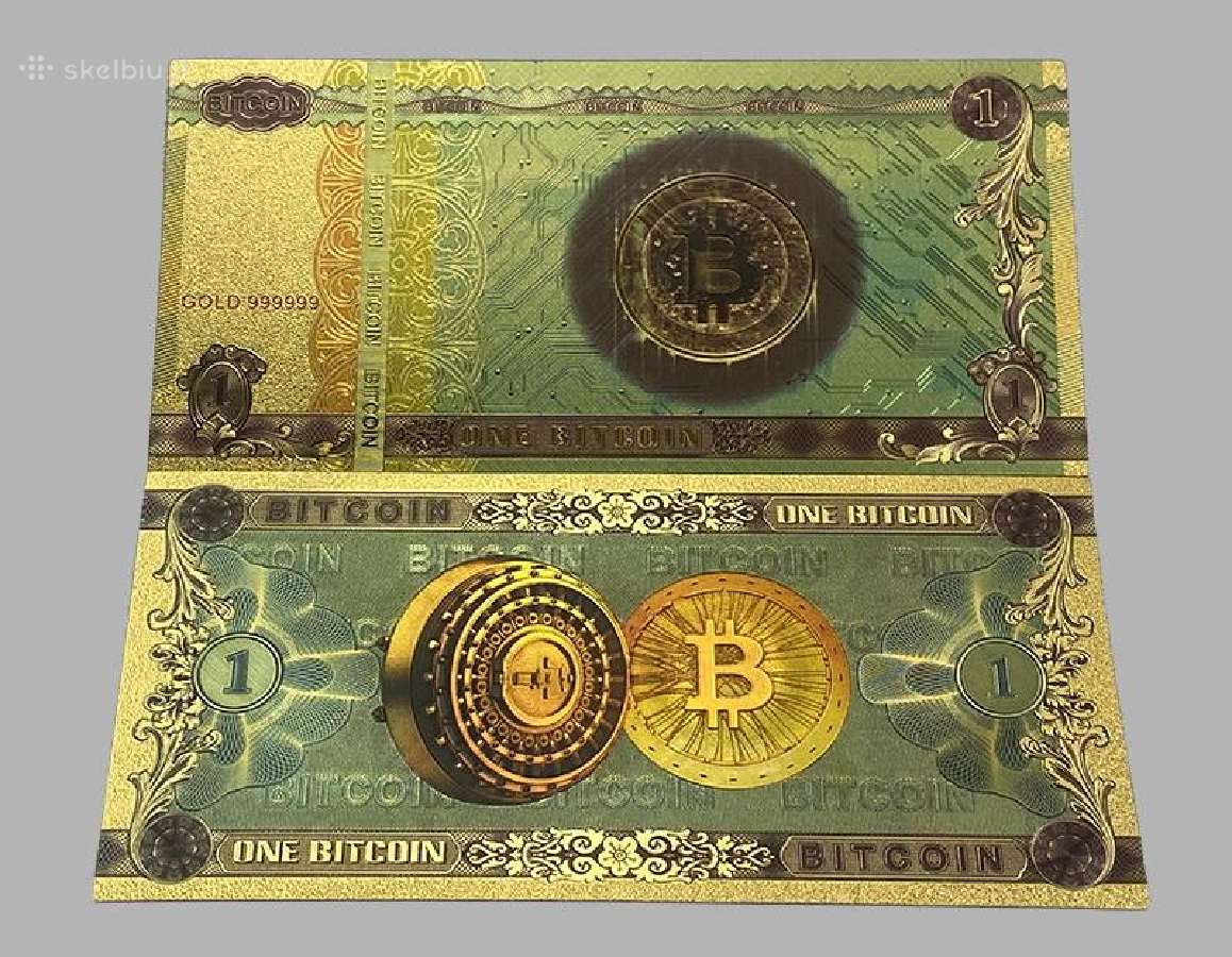 Bitcoin banknotai (suvenyriniai) - nuotraukos Nr. 4