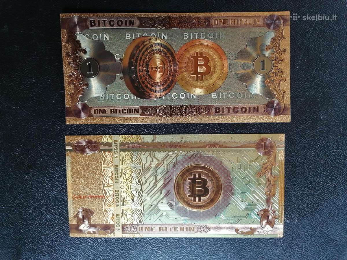 Bitcoin banknotai (suvenyriniai) - nuotraukos Nr. 5