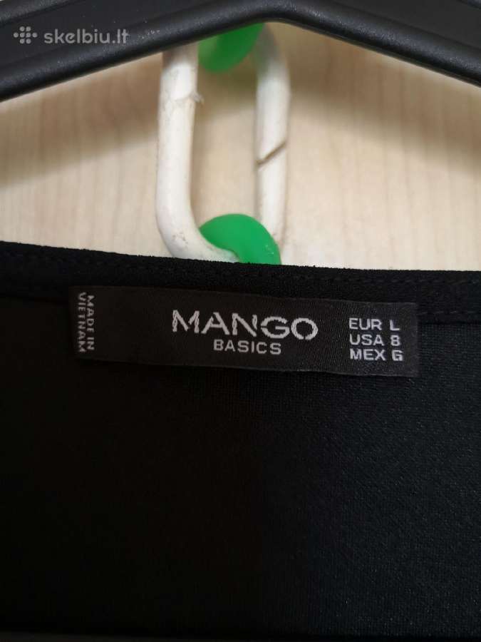 Mango tiesi juoda midi suknelė - nuotraukos Nr. 4