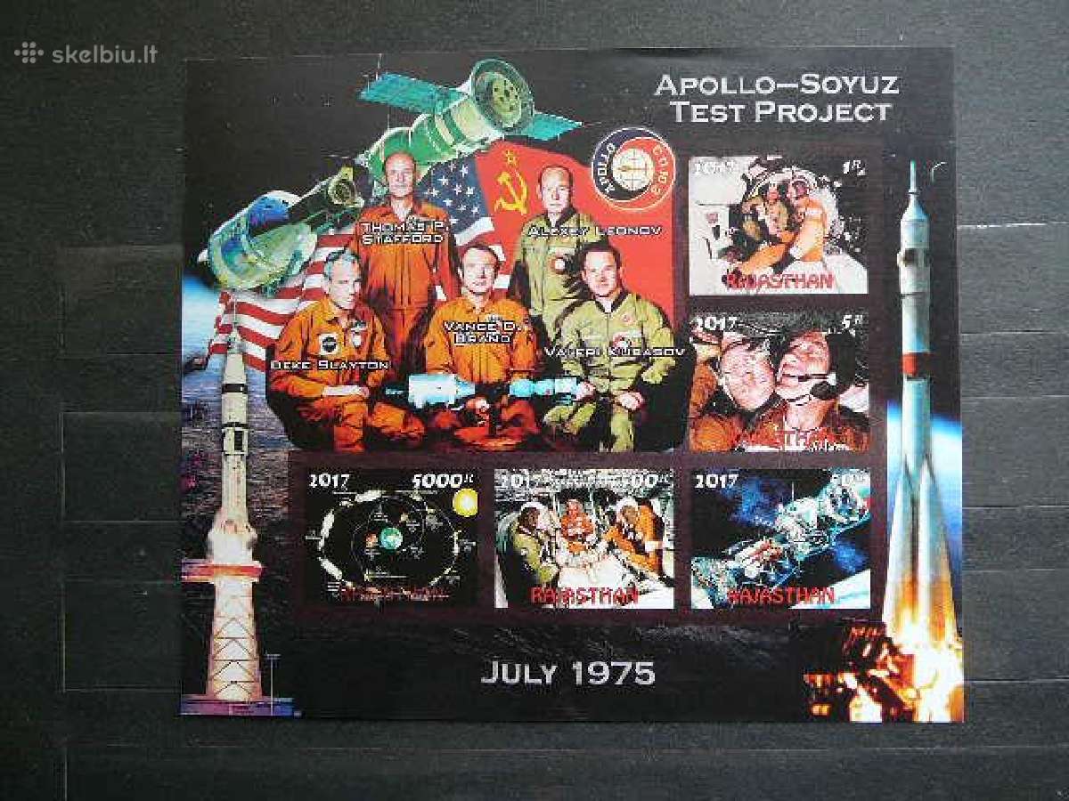 Kosmosas Apolo Sojuz 2017 Mnh vks003s