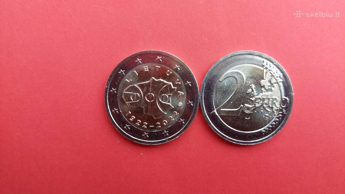 2022m.Lietuva 2 € „Lietuvos krepšinio 100-mečiui “