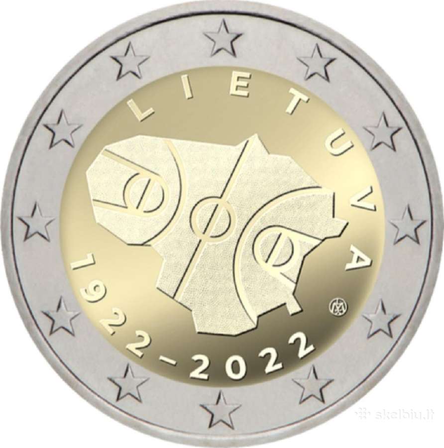 Lietuvos proginės 2 eurų monetos. Unc - nuotraukos Nr. 10