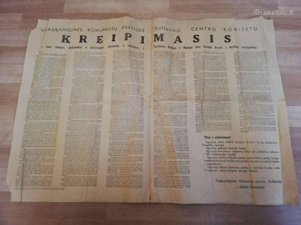 Kreipimasis.visi i rinkimus.1950m